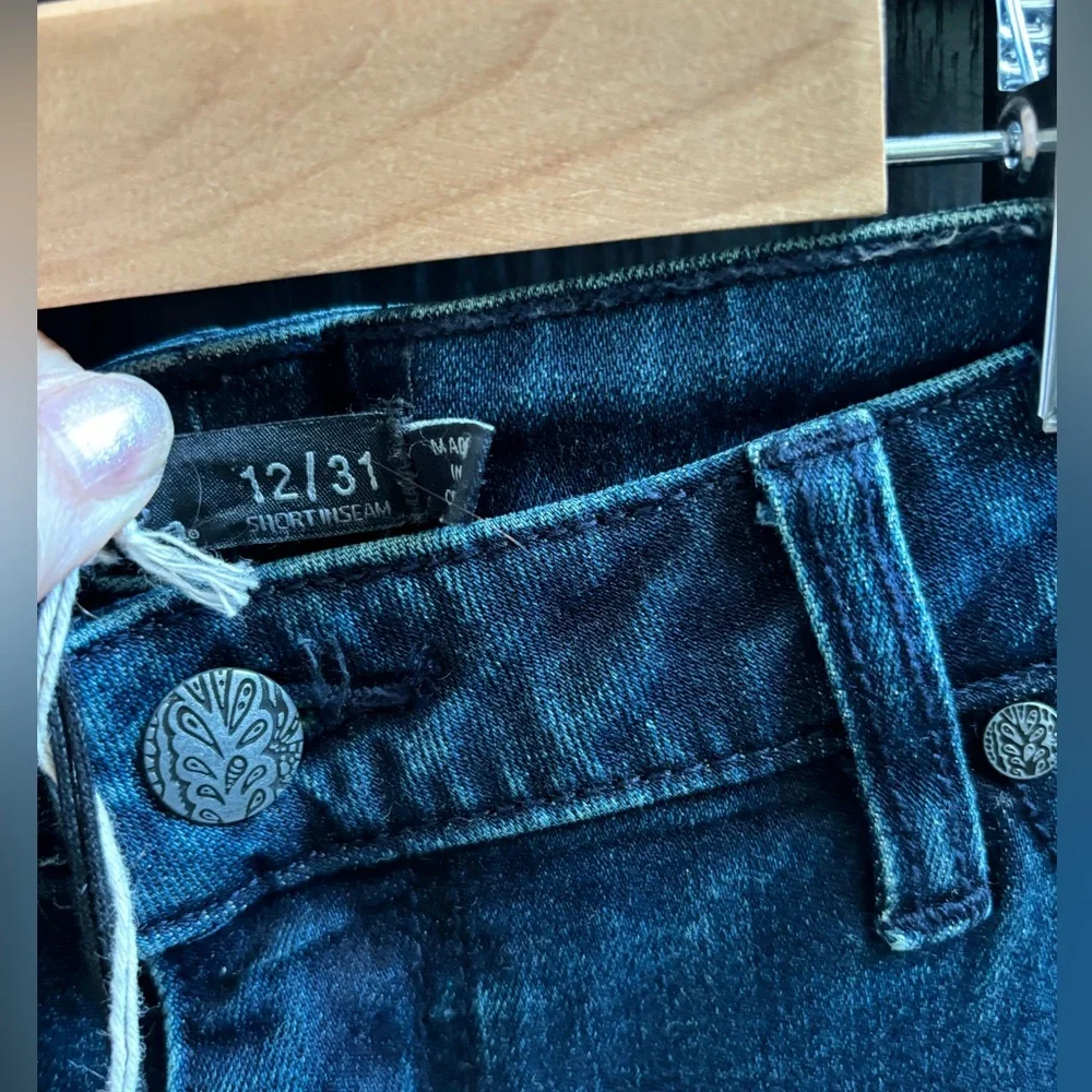 Prana London Jeans NWT Size 12/31 Short Dark Indigo - Picture 5 of 9